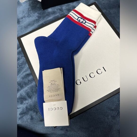 Mens/ women’s Gucci socks new with tags size large fits shoe size 8-11 - Picture 2 of 2
